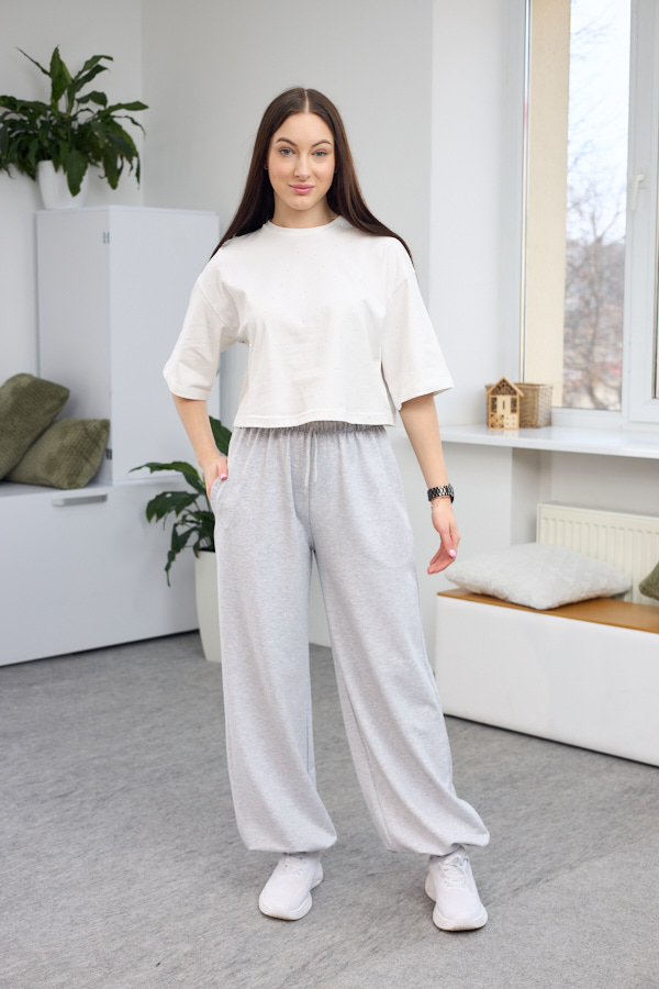 Штани 26.2914 н Трикотаж двухнитка, колір Меланж, 40(XS), 42(S), 44(М)