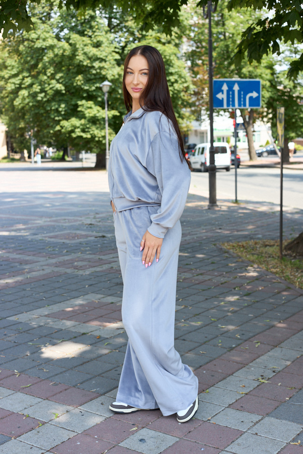 Костюм 26.2991 н Велюр тонкий, колір Волошковий, 40(XS), 42(S), 44(М)
