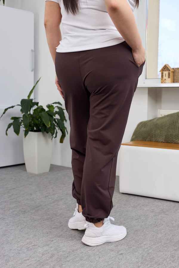 Штани 26.2730 б Трикотаж двухнитка, колір Темний шоколад, 48(XL), 50(ХХL), 52(3XL)