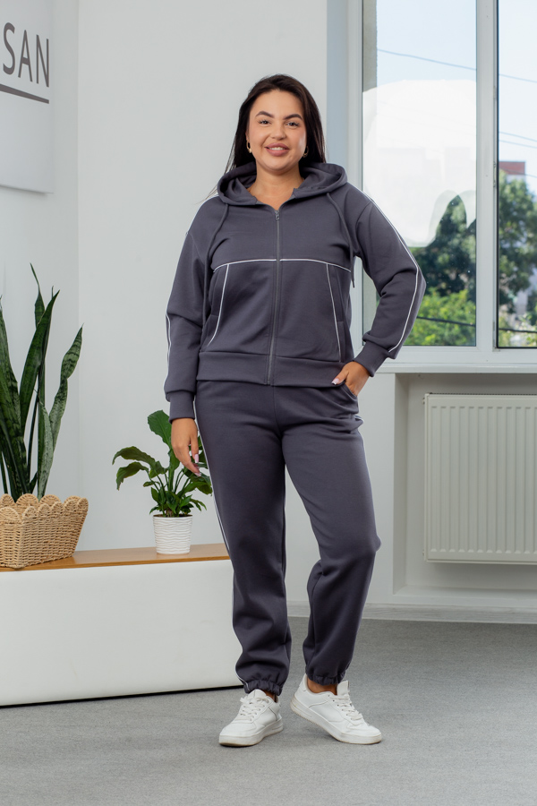 Костюм 26.2727 б Костюмна лакоста, колір Графіт, 48(XL), 50(ХХL), 52(3XL)