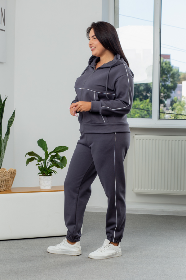 Костюм 26.2727 б Костюмна лакоста, колір Графіт, 48(XL), 50(ХХL), 52(3XL)