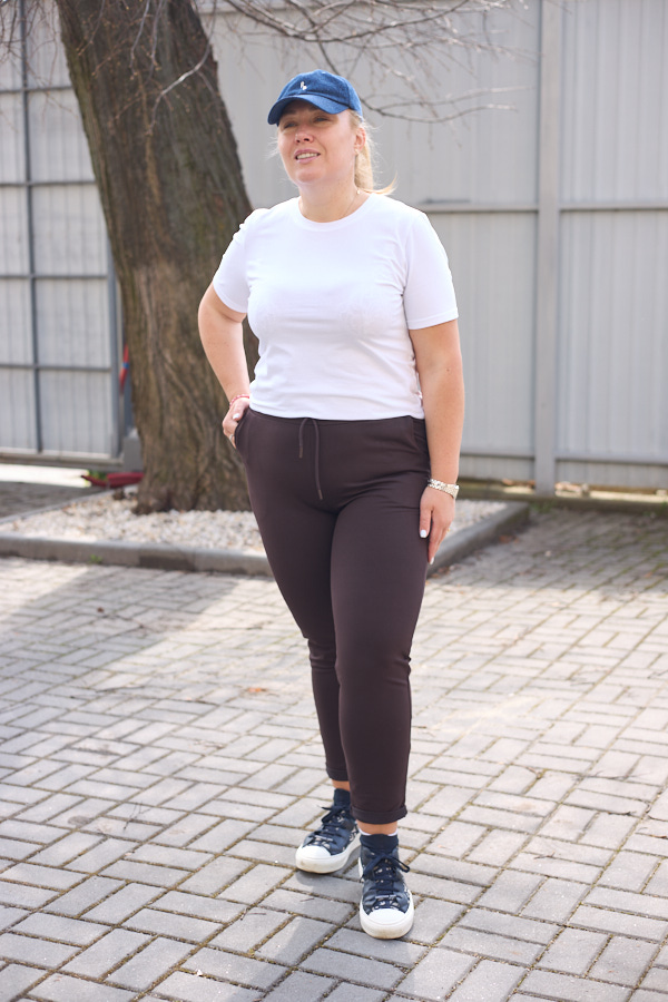 Штани 26.1530 б Трикотаж двухнитка, колір Темний шоколад, 50(ХХL), 52(3XL), 54(4XL)