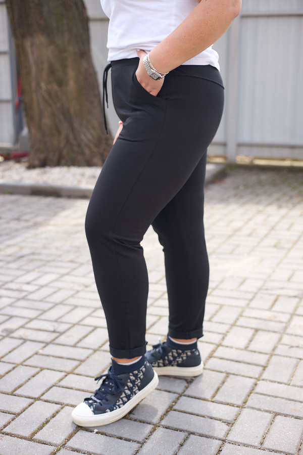 Штани 26.1530 б Трикотаж двухнитка, колір Чорний, 50(ХХL), 52(3XL), 54(4XL)