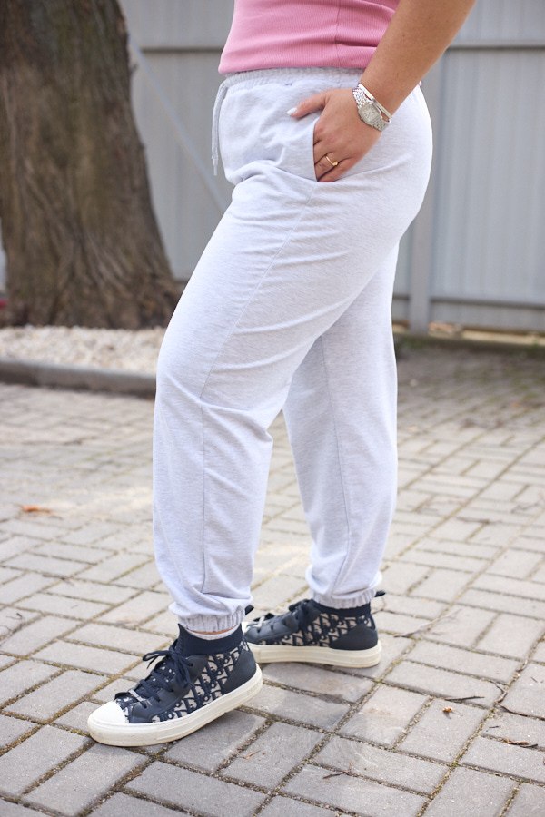 Штани 26.2730 б Трикотаж двухнитка, колір Меланж, 48(XL), 50(ХХL), 52(3XL)
