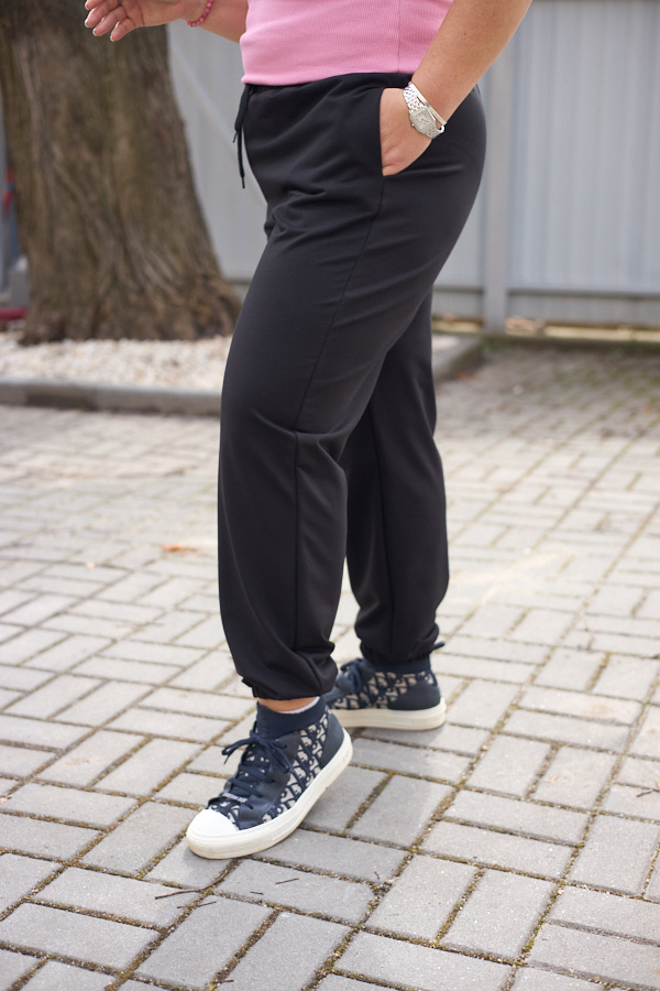 Штани 26.2730 б Трикотаж двухнитка, колір Чорний, 48(XL), 50(ХХL), 52(3XL)