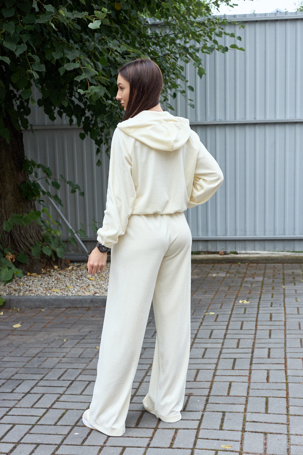 Костюм 26.3001 н Велюр котон, колір Ніжно лимонний , 40(XS), 42(S), 44(М)