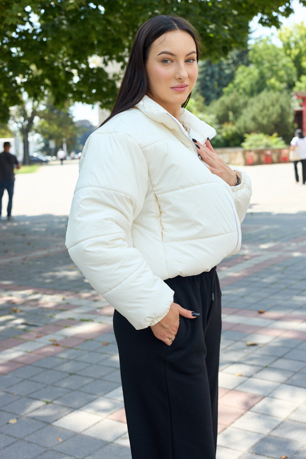 Куртка 26.3026 н Плащівка Лаке, колір Молочний, 40(XS) – 42(S), 44(М) – 46(L), 48(XL)-50(ХХL)