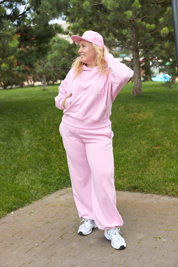 Костюм 26.3028 б Трикотаж петля, колір Рожевий, 46(L), 48(XL)